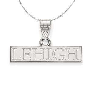 Sterling Silver Lehigh U Small Pendant Necklace - 16 Inch
